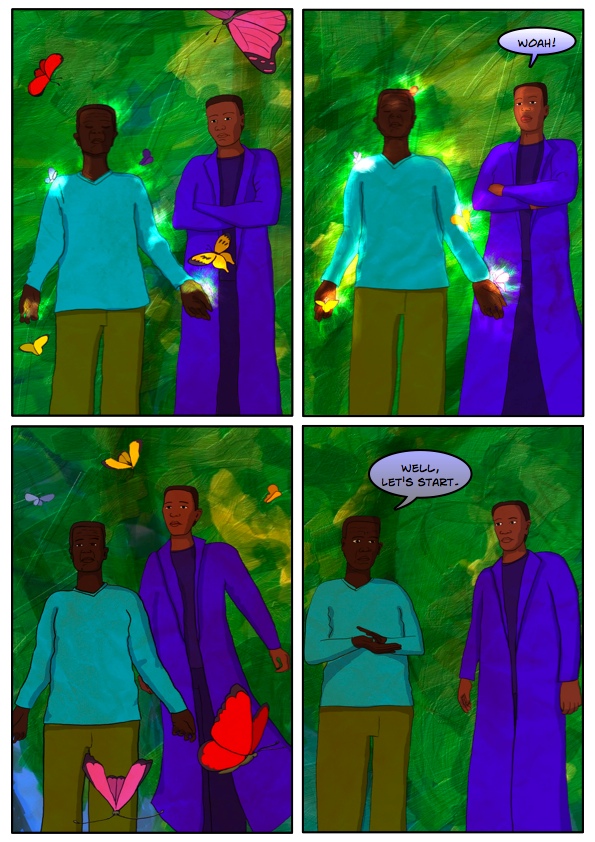 Wait, what are you doing to the butterfies?